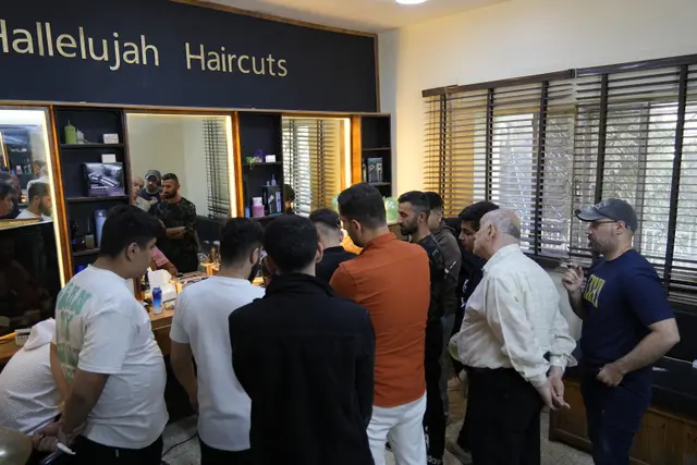 Barbering training at Marka Church