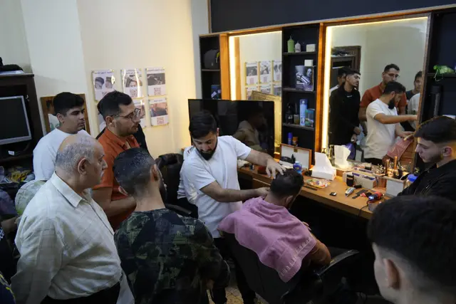 Barbering training at Marka Church