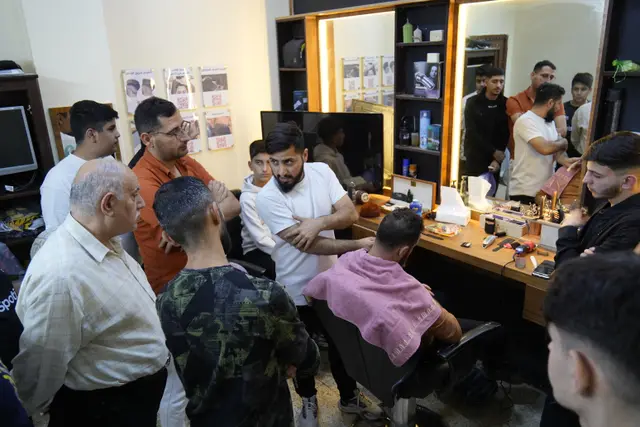 Barbering training at Marka Church