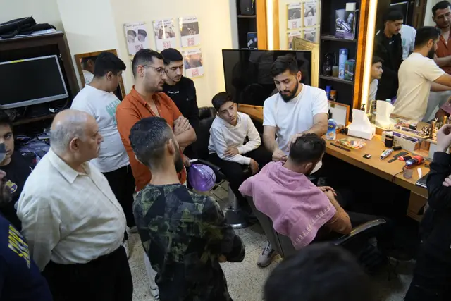 Barbering training at Marka Church
