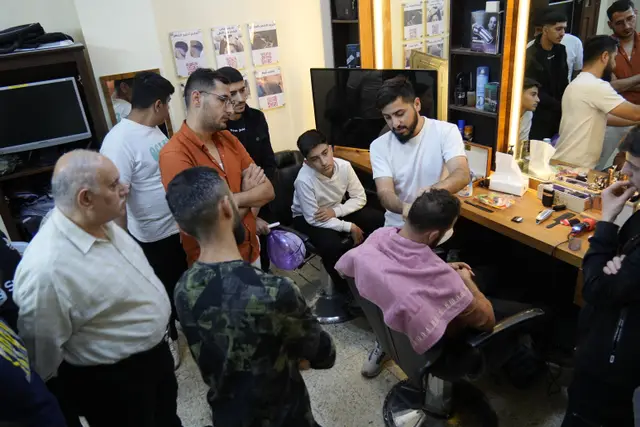 Barbering training at Marka Church