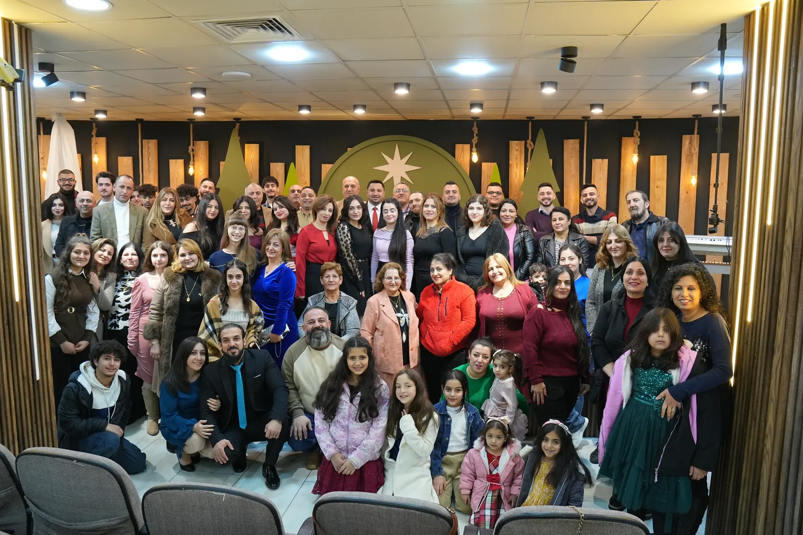 The Marka Church congregation gathered together
