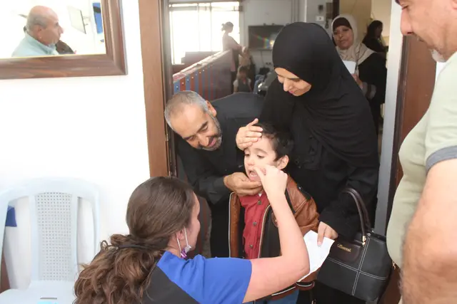 Patient care at the Marka community clinic