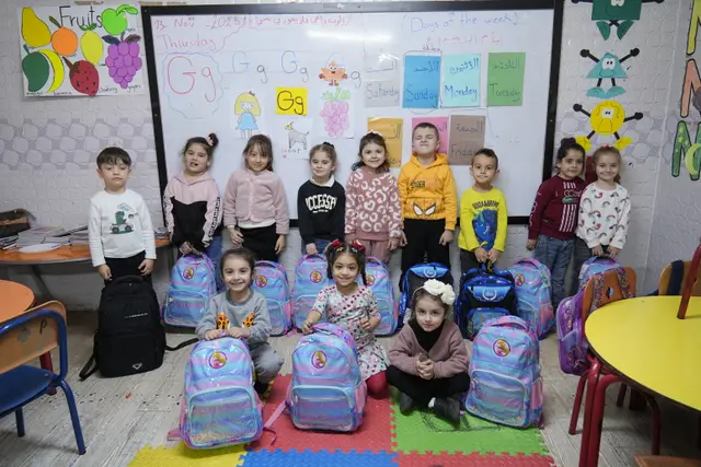 Students at the Marka Educational Center