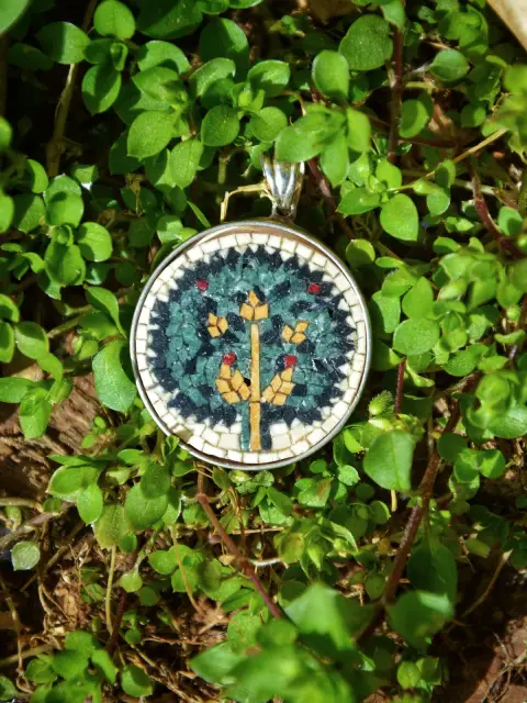 Blue Tree of Life Pendant