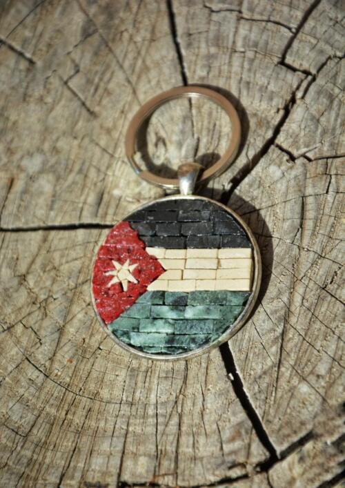 DSC_9428-01 Jordan Flag Key Chain