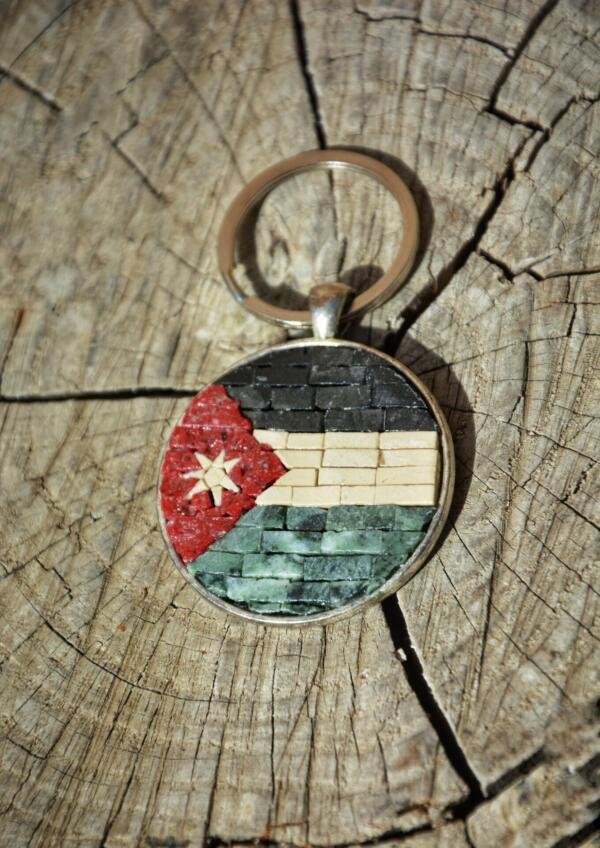 DSC_9428-01 Jordan Flag Key Chain