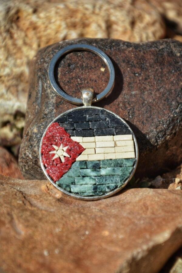 DSC_9431-01 Jordan Flag Key Chain