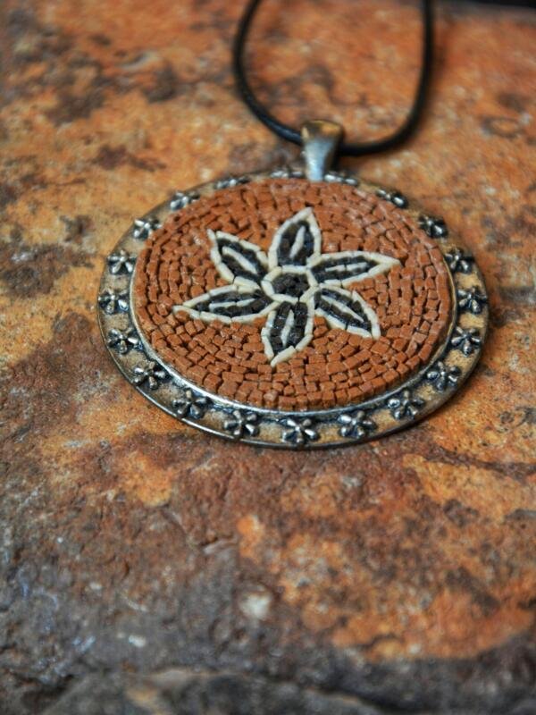 Flower Mosaic Necklace