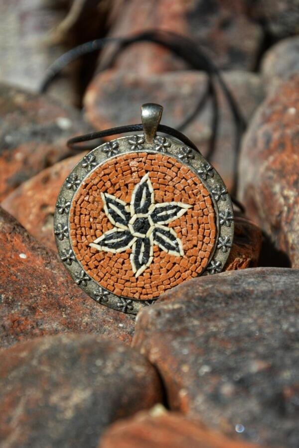 Flower Mosaic Necklace