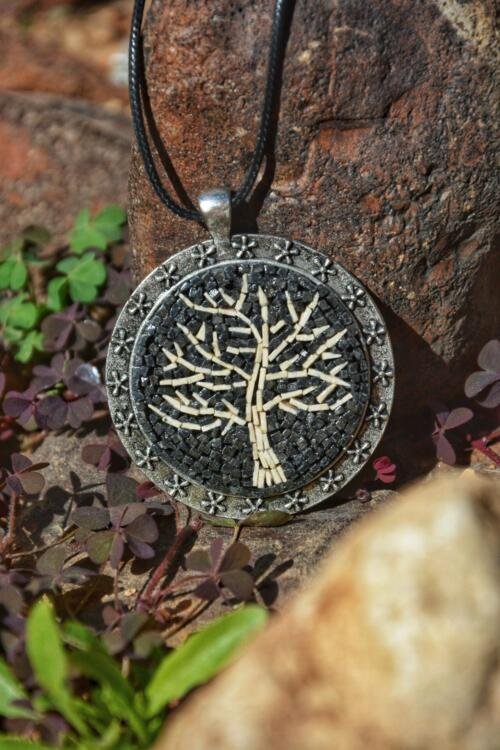 DSC_9495-01 Silver Mosaic Necklace