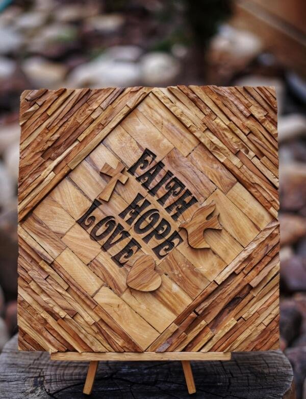Faith Hope Love | Woodwork